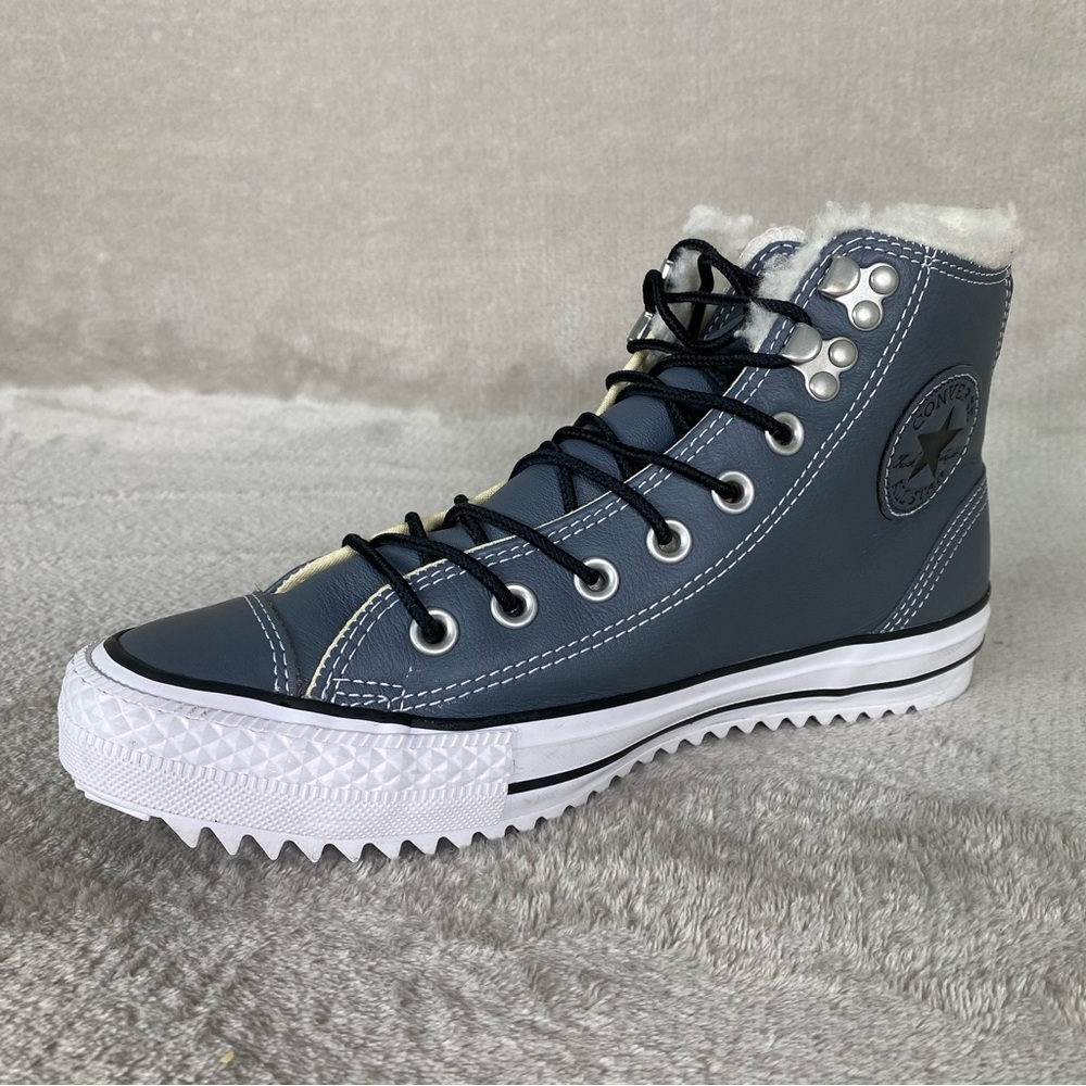 Converse Chuck Taylor City Hiker Lined Hi Shoes Men 7 Women 9 Gray Leather NEW - Picture 4 of 10